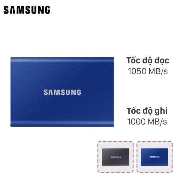 Ổ cứng SSD 1TB Samsung Portable T7 MU-PC1T0H/WW