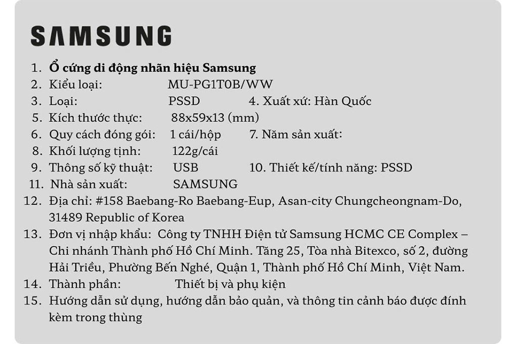 Ổ cứng SSD 1TB Samsung Portable T9 MU-PG1T0B/WW - 4