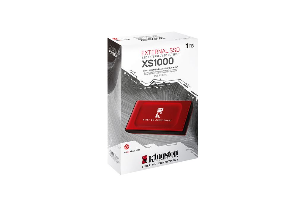 Ổ cứng SSD 1TB Kingston Portable Màu Đỏ