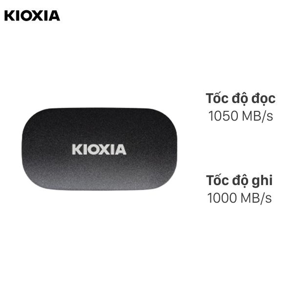 Ổ cứng SSD 500GB Kioxia Exceria Plus G2 Portable LXD20K500GG8