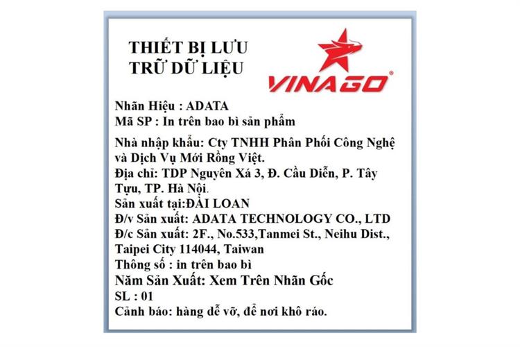 Ổ cứng HDD 1TB Adata Portable AHV320 Màu Xanh Dương