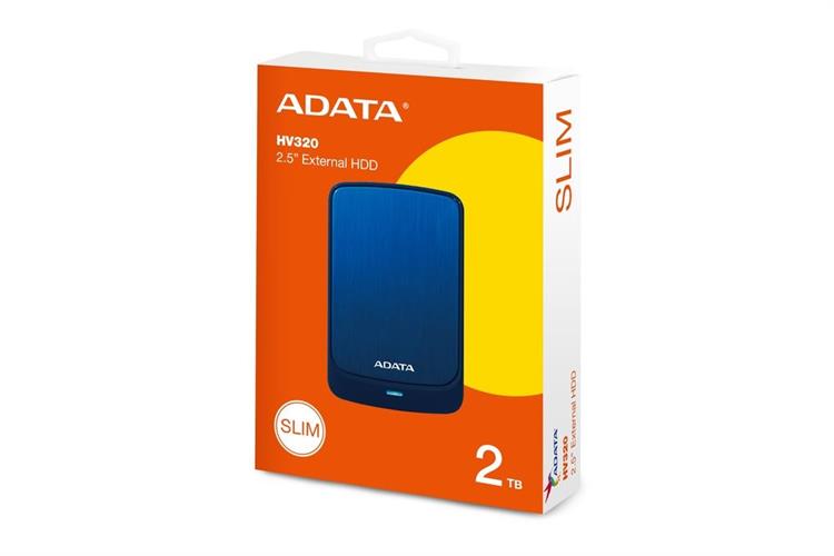 Ổ cứng HDD 2TB Adata Portable AHV320 Màu Xanh Dương
