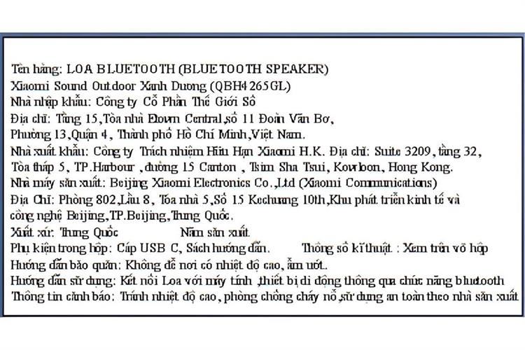 Loa Bluetooth Xiaomi Sound Outdoor Màu Xanh Dương