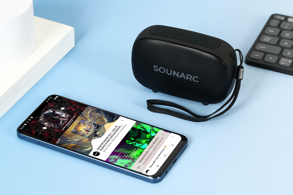 Loa Bluetooth Sounarc P1 Portable Speaker Màu Đen
