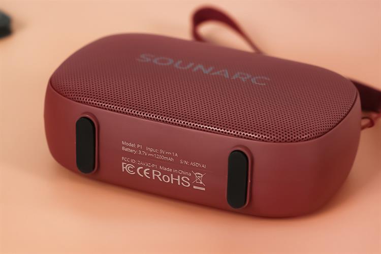 Loa Bluetooth Sounarc P1 Portable Speaker Màu Đỏ đô