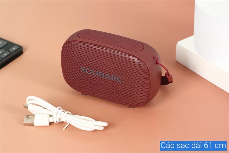 Loa Bluetooth Sounarc P1 Portable Speaker Màu Đỏ đô