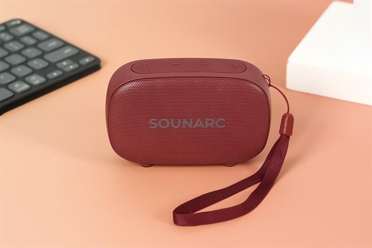 Loa Bluetooth Sounarc P1 Portable Speaker Màu Đỏ đô