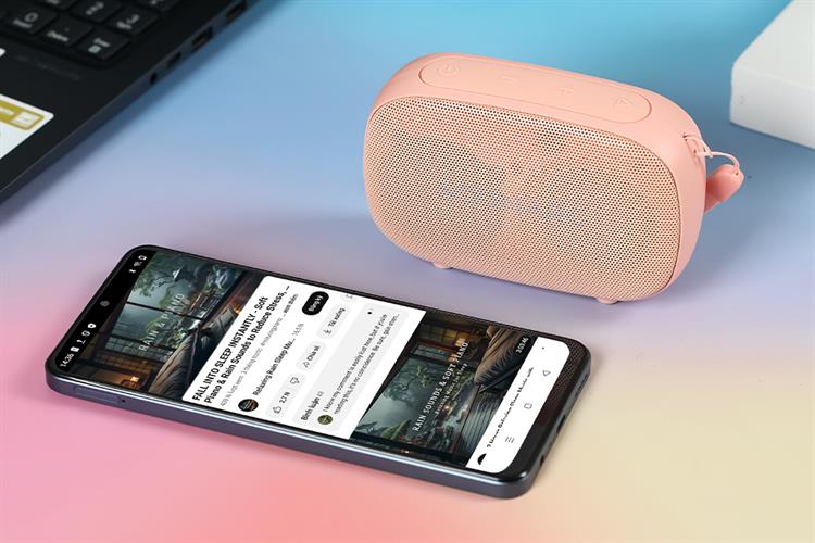 Loa Bluetooth Sounarc P1 Portable Speaker Màu Hồng