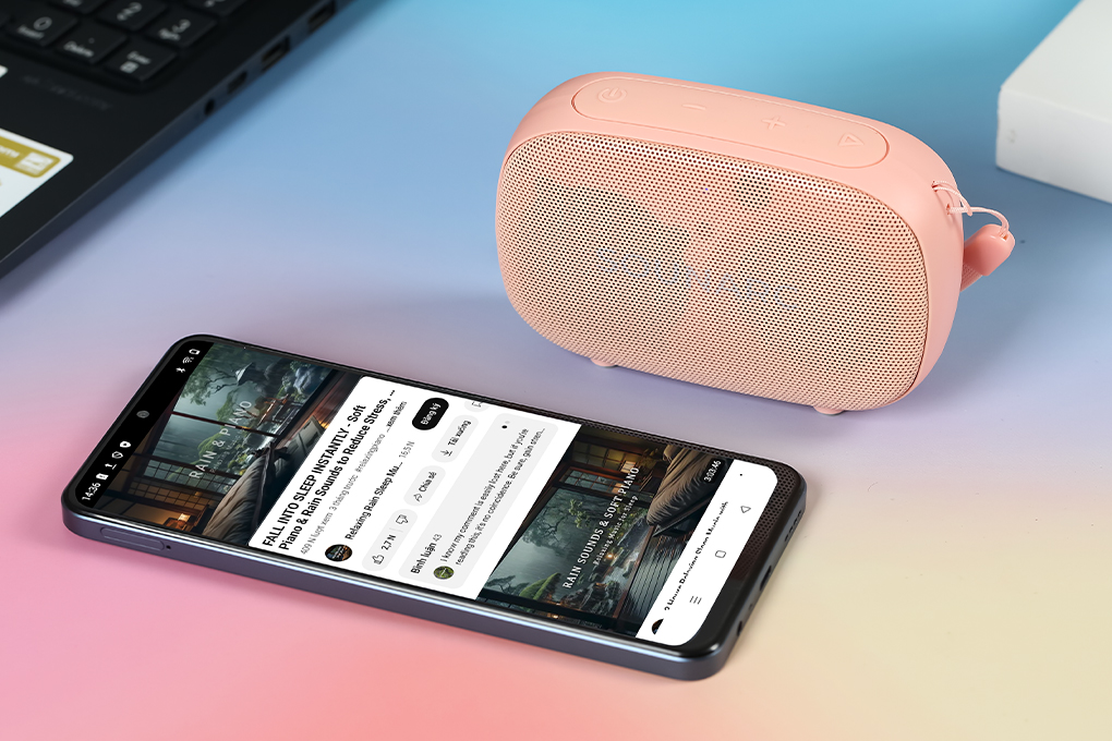 Loa Bluetooth Sounarc P1 Portable Speaker Màu Hồng