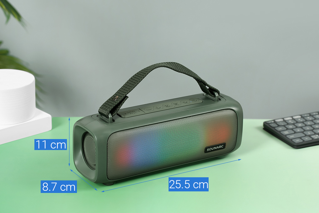 Loa Bluetooth Sounarc P3 Portable Speaker Màu Xanh rêu