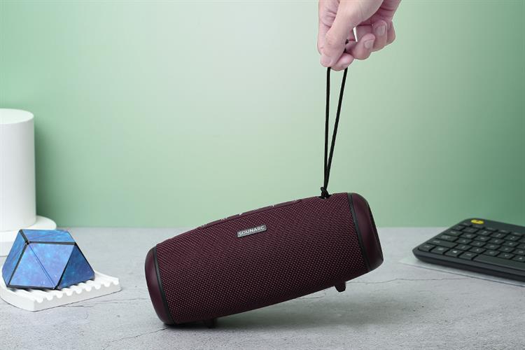 Loa Bluetooth Sounarc R1 Portable Speaker Màu Đỏ đô
