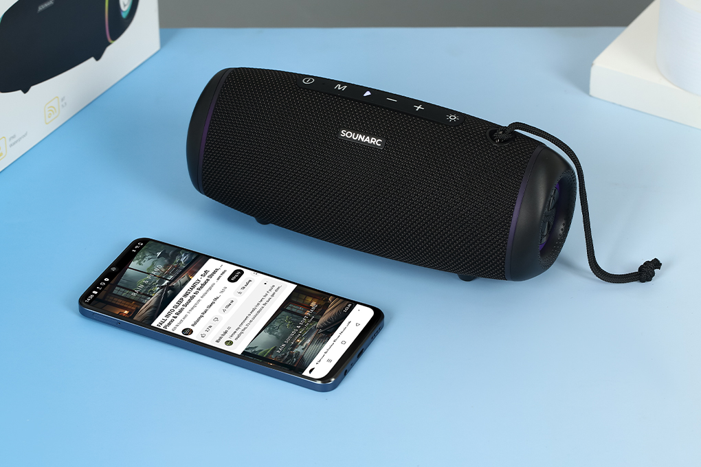 Loa Bluetooth Sounarc R1 Portable Speaker Màu Đen