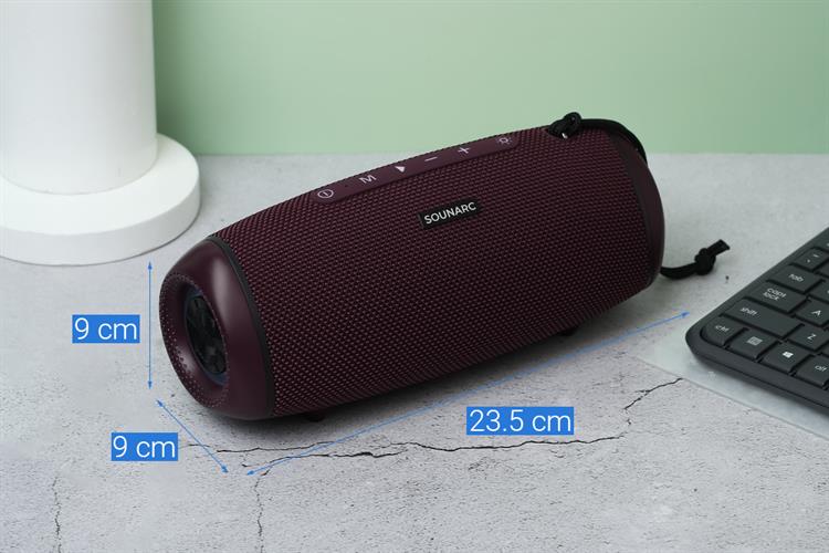 Loa Bluetooth Sounarc R1 Portable Speaker Màu Đỏ đô