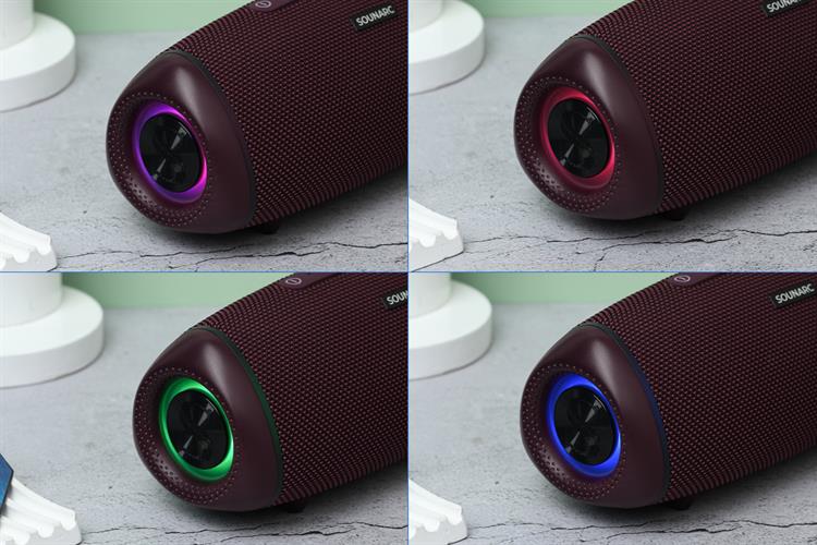 Loa Bluetooth Sounarc R1 Portable Speaker Màu Đỏ đô