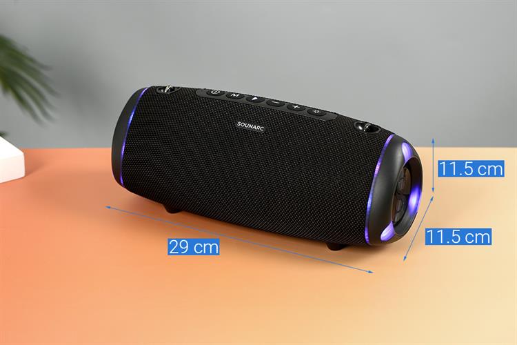 Loa Bluetooth Sounarc R2 Portable Speaker Màu Đen