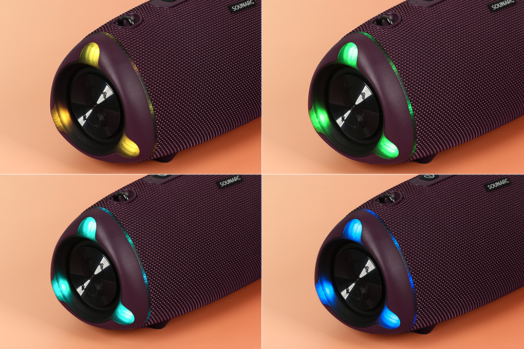 Loa Bluetooth Sounarc R2 Portable Speaker Màu Đỏ đô