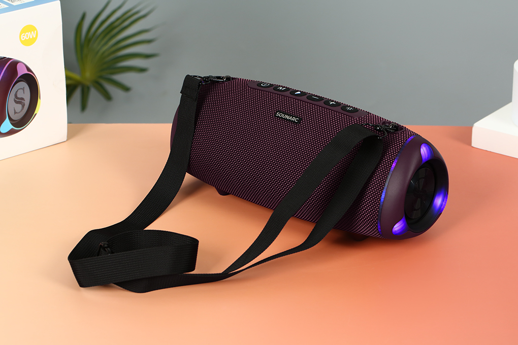 Loa Bluetooth Sounarc R2 Portable Speaker Màu Đỏ đô