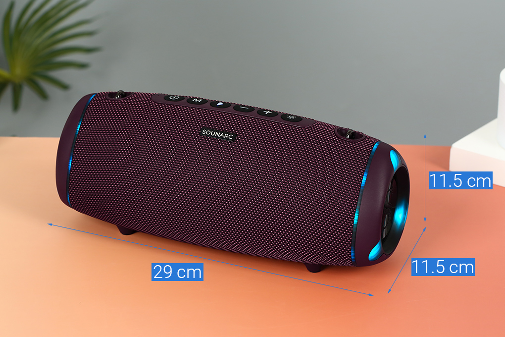 Loa Bluetooth Sounarc R2 Portable Speaker Màu Đỏ đô