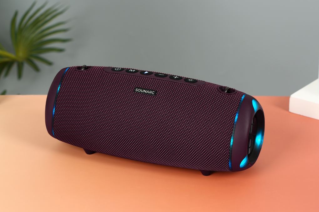 Loa Bluetooth Sounarc R2 Portable Speaker Màu Đỏ đô