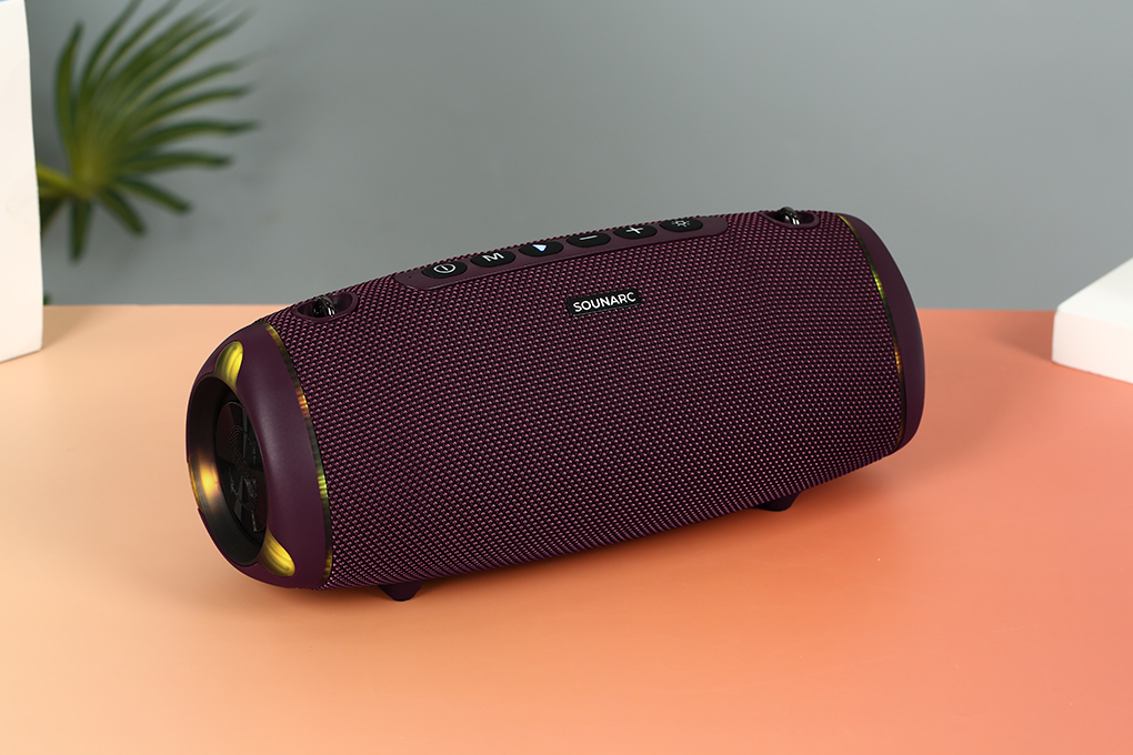 Loa Bluetooth Sounarc R2 Portable Speaker Màu Đỏ đô