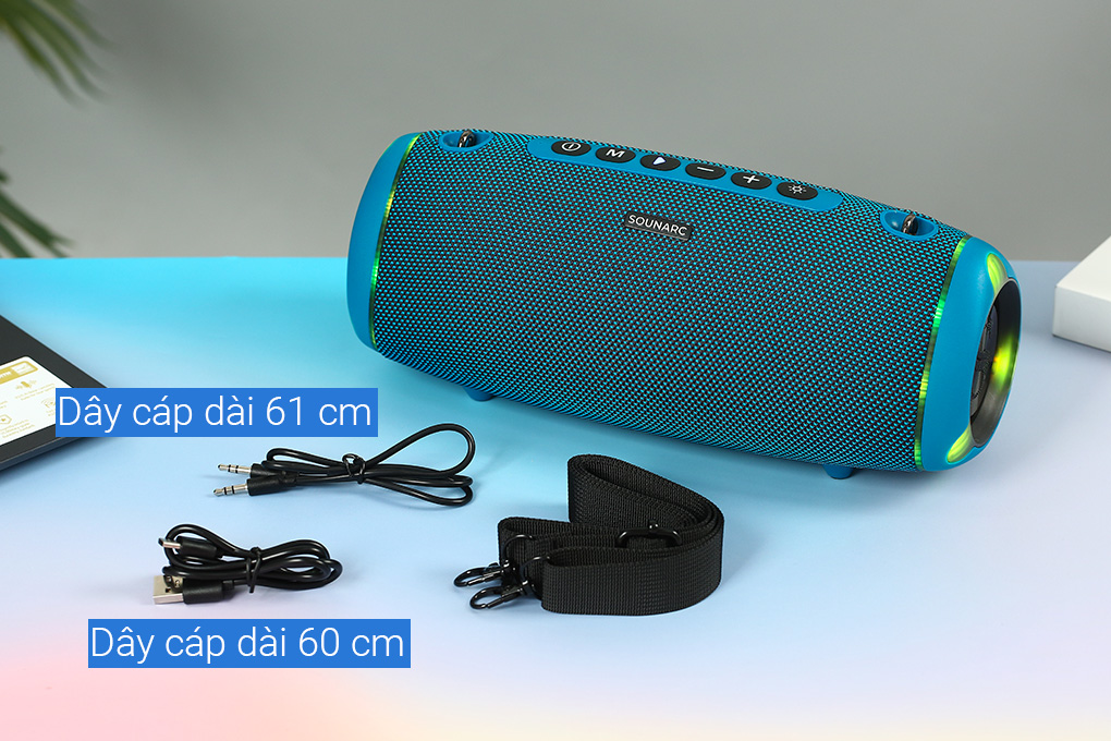 Loa Bluetooth Sounarc R2 Portable Speaker Màu Xanh Dương