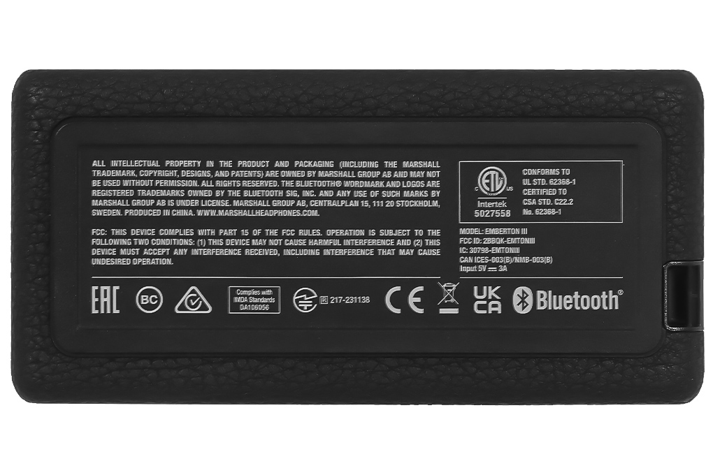Loa Bluetooth Marshall Emberton III Màu Đen