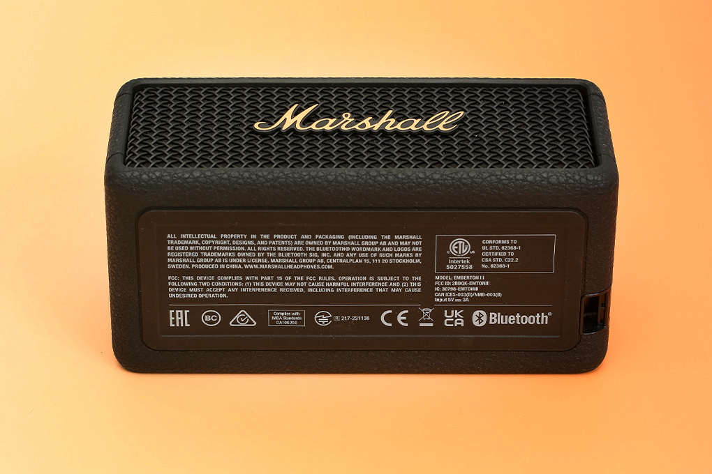 Loa Bluetooth Marshall Emberton III Màu Đen