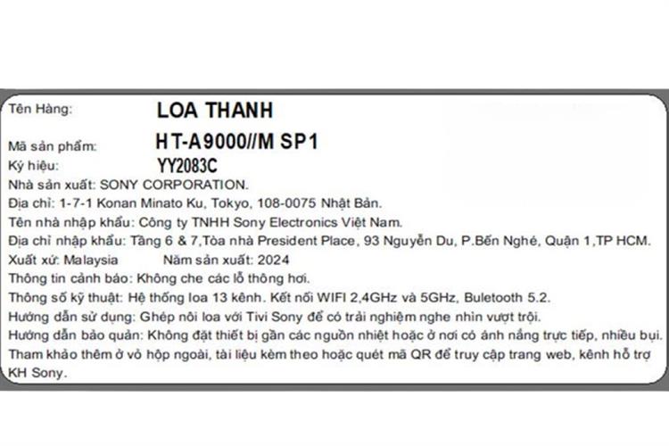 Loa thanh Sony HT-A9000