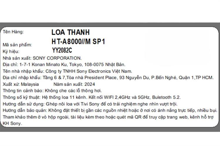 Loa thanh Sony HT-A8000