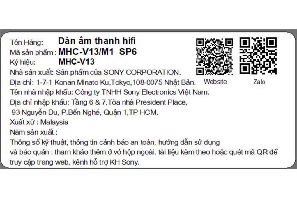 Loa Bluetooth Sony Hifi MHC-V13 - 5