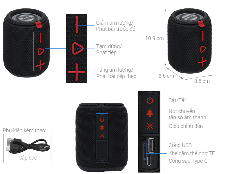 Loa Bluetooth AVA+ Freego F25