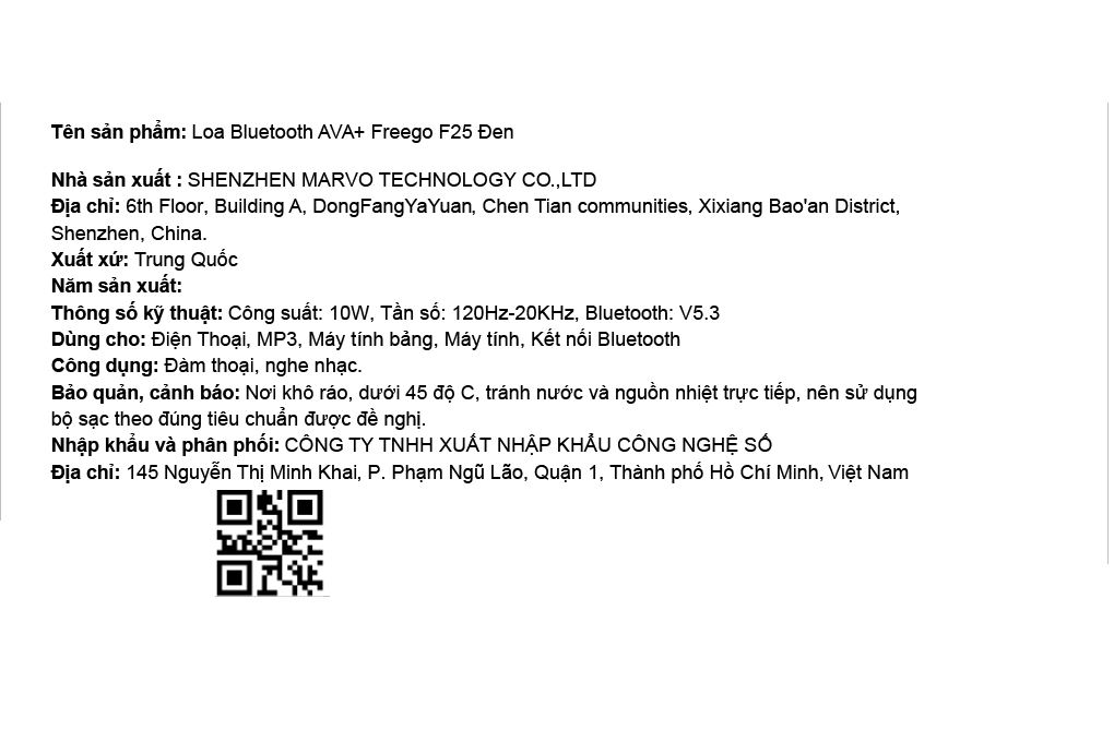 Loa Bluetooth AVA+ Freego F25 - 17