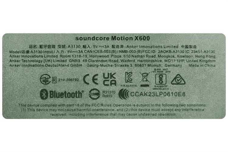 Loa Bluetooth soundcore Motion X600 Màu Xanh Lá Mạ