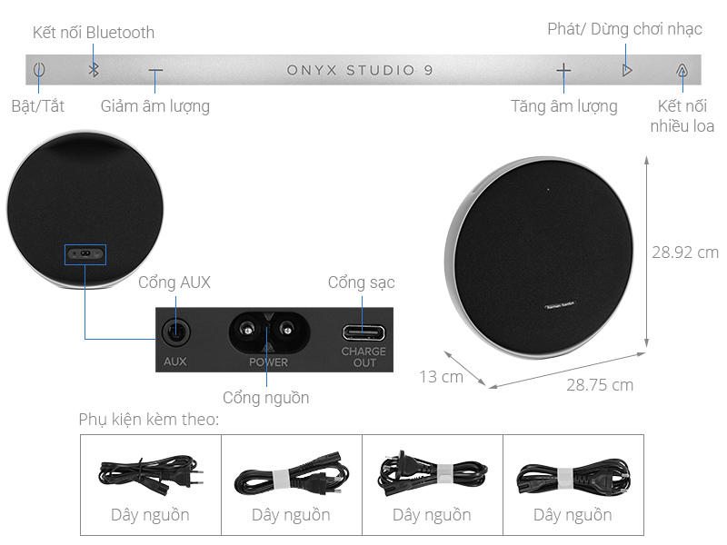 Loa Bluetooth Harman Kardon Onyx Studio 9