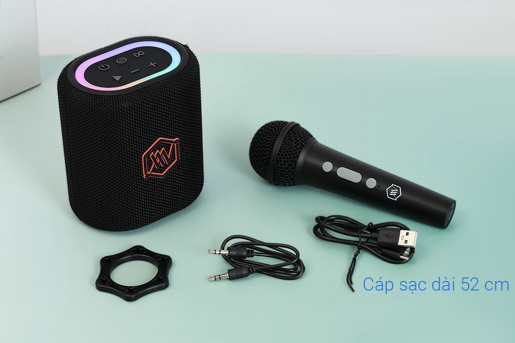 Loa Bluetooth Alpha Works AW- SONIK Plus Màu Đen