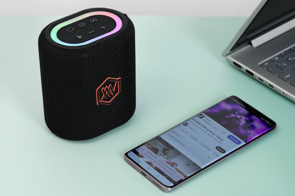 Loa Bluetooth Alpha Works AW- SONIK Plus Màu Đen