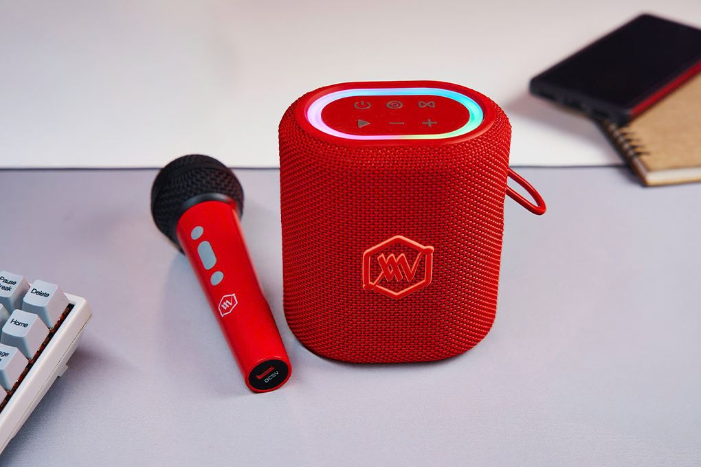 Loa Bluetooth Alpha Works AW- SONIK Plus Màu Đỏ