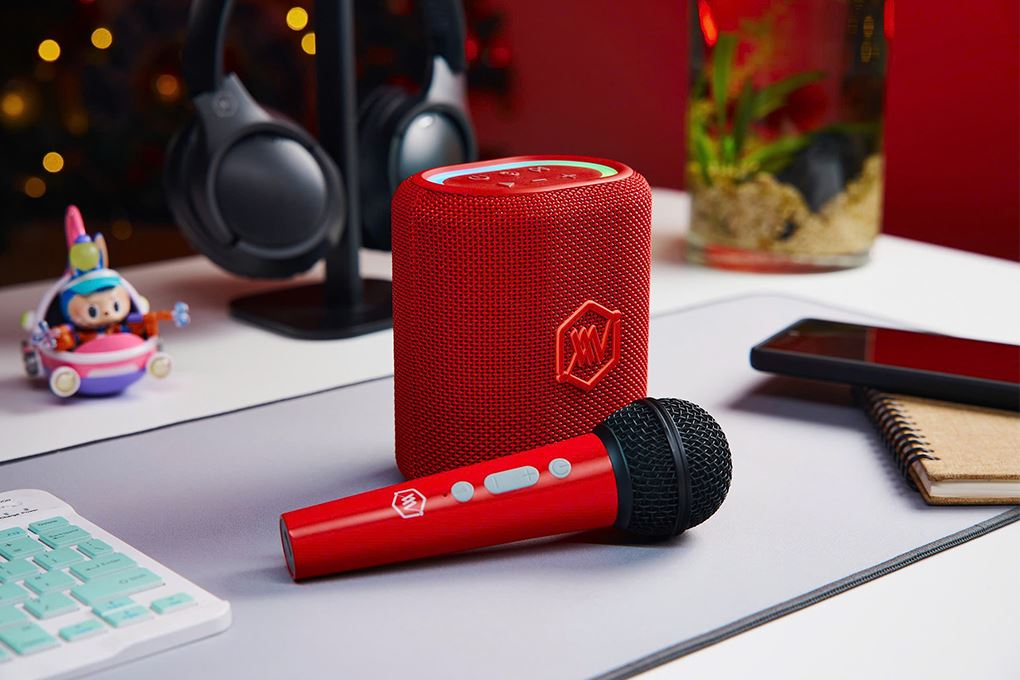 Loa Bluetooth Alpha Works AW- SONIK Plus Màu Đỏ