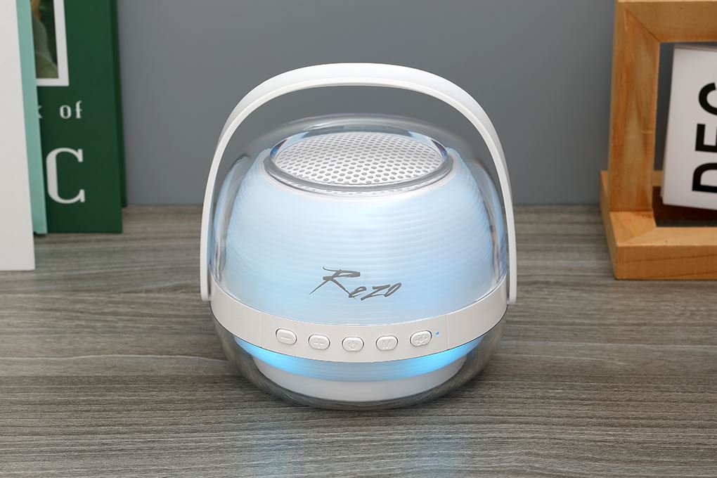 Loa Bluetooth Rezo K1 2 Mic Màu Trắng
