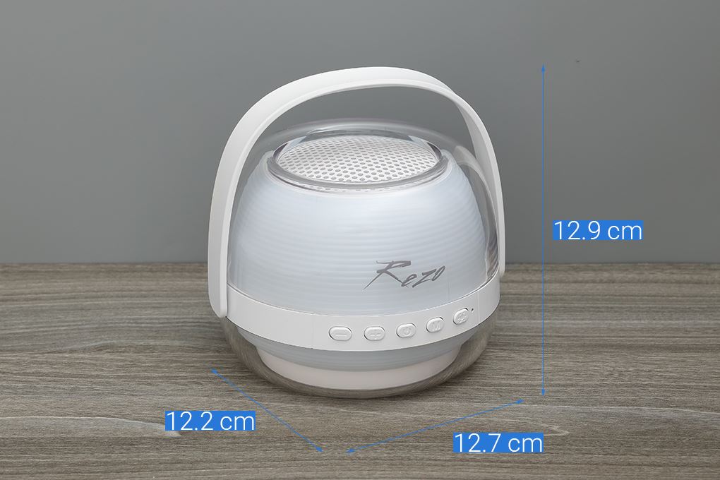Loa Bluetooth Rezo K1 2 Mic Màu Trắng