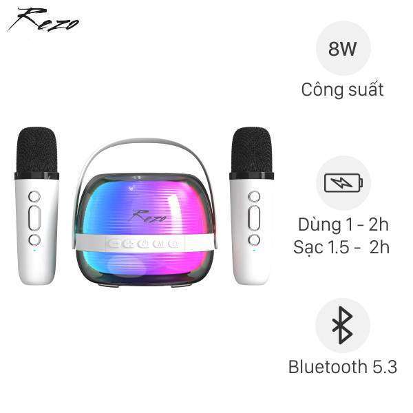 Loa Bluetooth Rezo K1 2 Mic