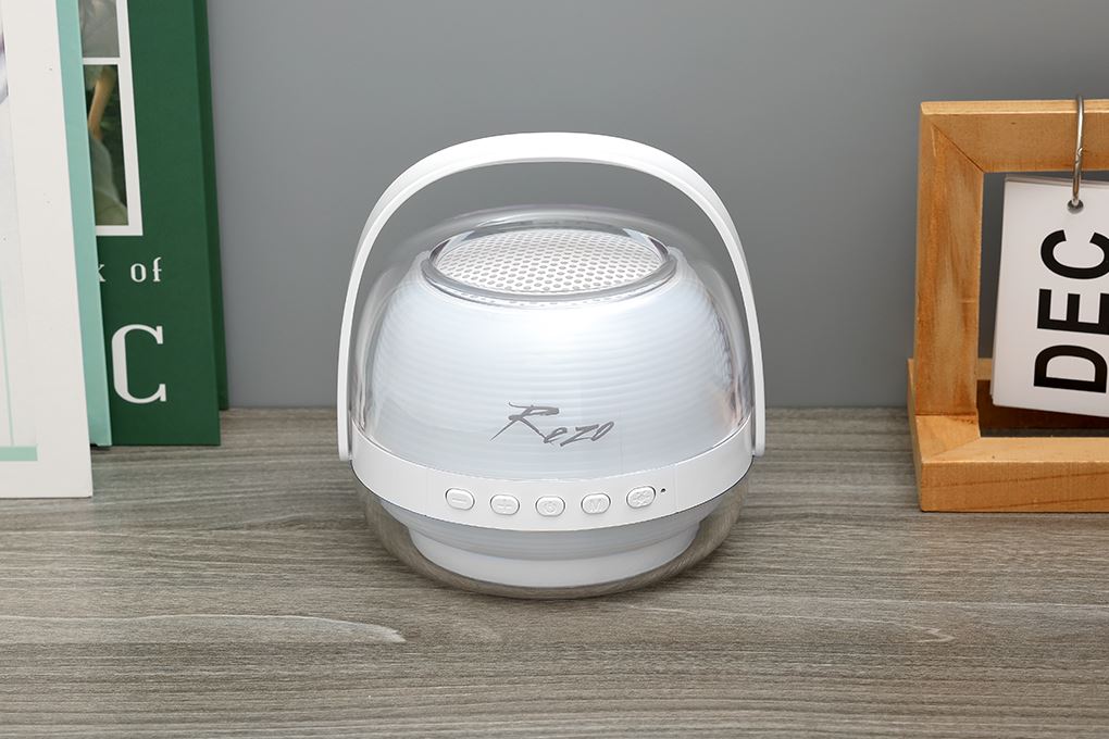 Loa Bluetooth Rezo K1 2 Mic Màu Trắng