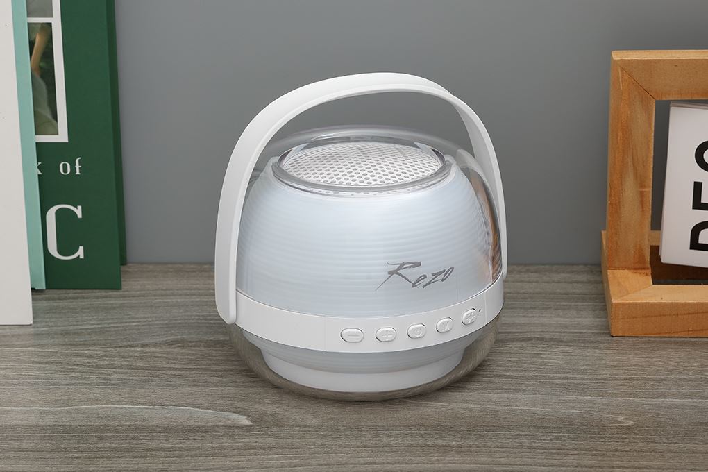 Loa Bluetooth Rezo K1 2 Mic Màu Trắng