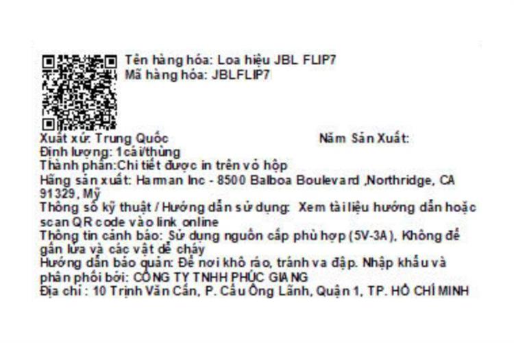 Loa Bluetooth JBL Flip 7 Màu Tím