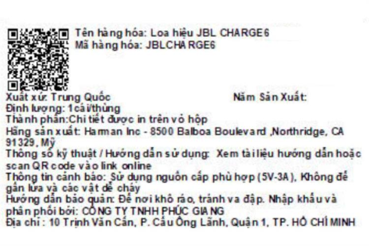 Loa Bluetooth JBL Charge 6 Màu Vàng nhạt