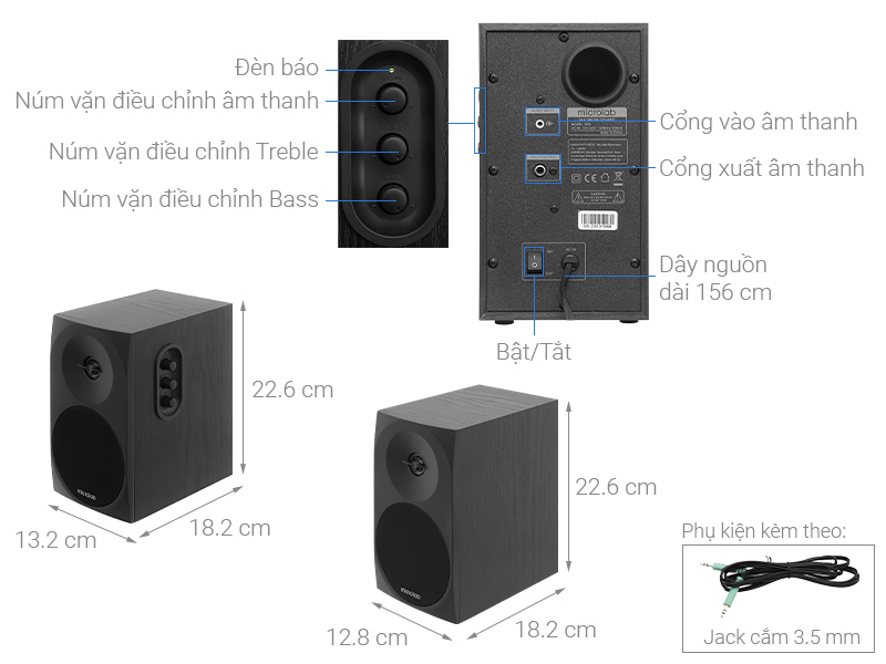 Loa vi tính Bluetooth Microlab B70BT