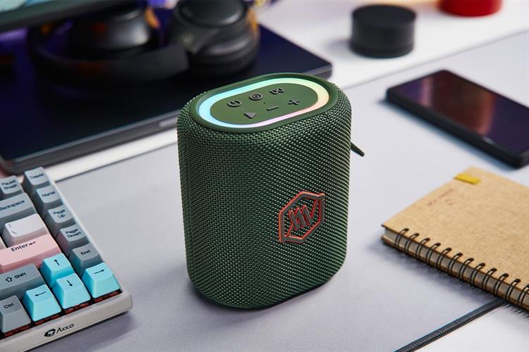 Loa Bluetooth Alpha Works AW- SONIK Màu Xanh dương - Xanh lá