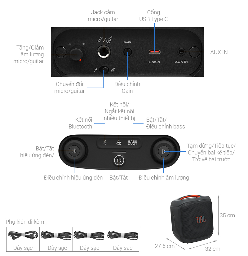 Loa Bluetooth JBL PBENCOREESS2AS