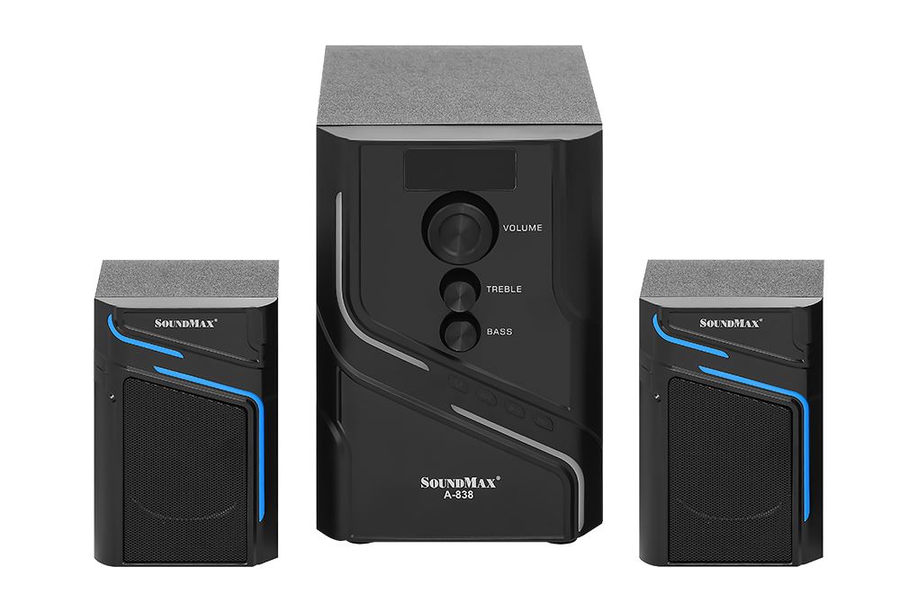 Loa vi tính Bluetooth SoundMax A838/2.1 Màu Đen