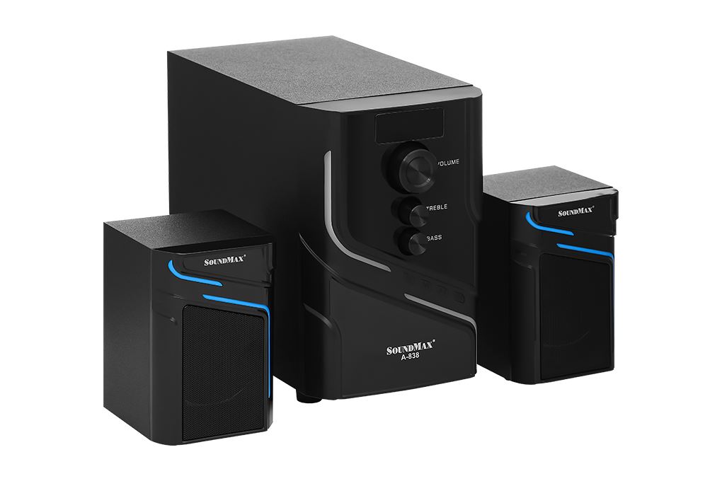 Loa vi tính Bluetooth SoundMax A838/2.1 Màu Đen